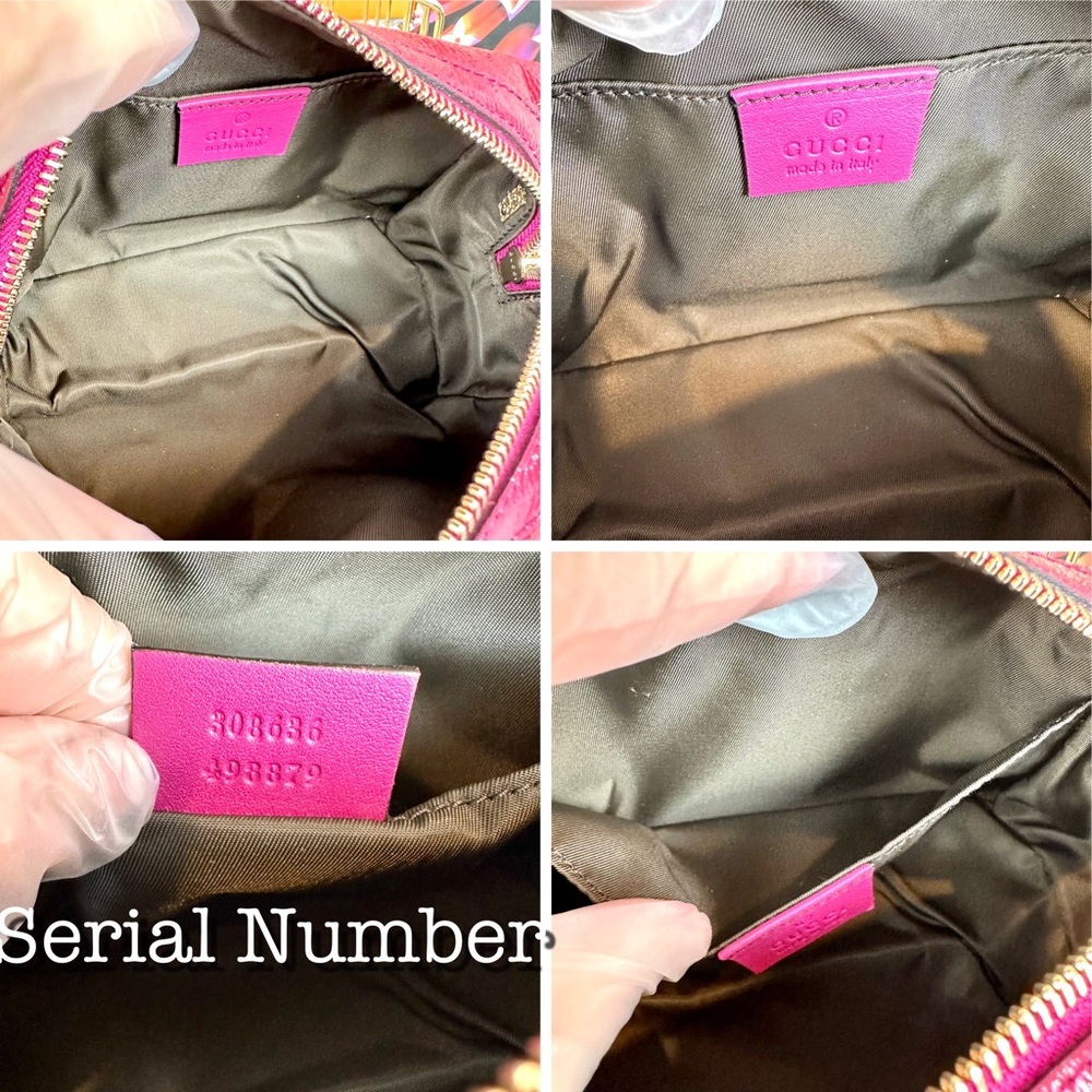 Gucci Soho crossbody bag in magenta pink leather *new with defect* - Picture 10 of 14